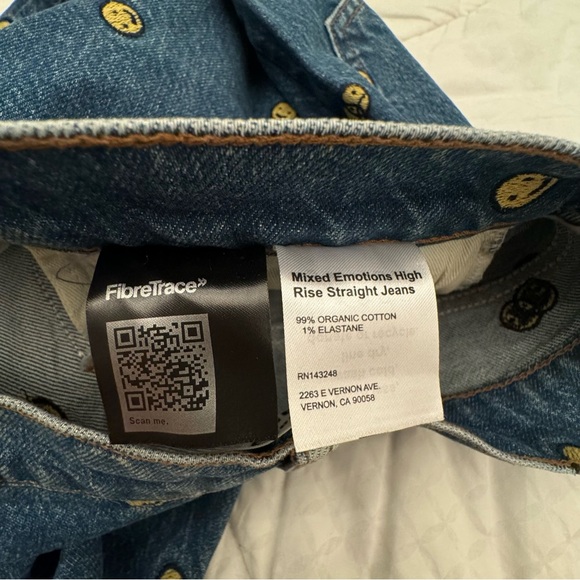 Reformation Mixed Emotions High Rise Straight Jeans nwot - Picture 9 of 11